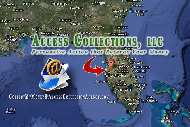 Access Collections Map to better collection agency work in Tampa Florida